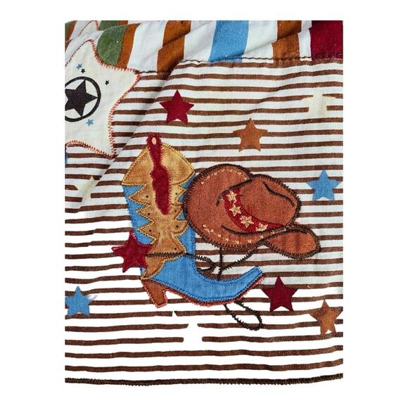 Home Studio Quilted Placemats Western Theme Cowboy Set of 8 Cactus Rodeo - Picture 5 of 8